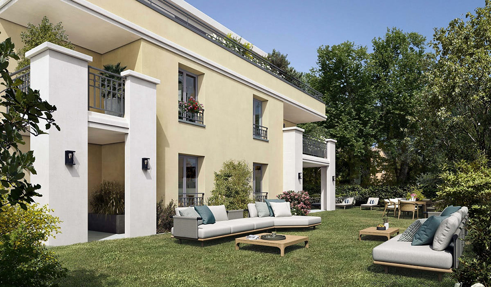 Résidence UN JARDIN EN PROVENCE 2 à Puyricard – Illustration : Drawbotics